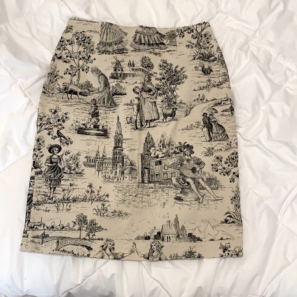 Caricature Pencil Skirt